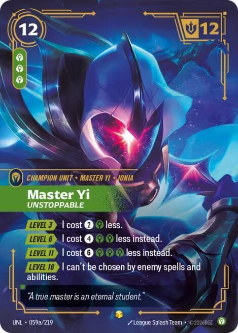 Master Yi - Unstoppable (Alternate Art)